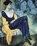 unknow artist Poetess Anna Akhmatova portraits painting